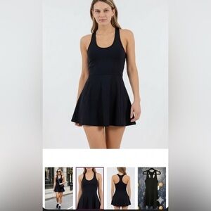 Rhoback Everyday Active Tank Mini Dress black Women's Size small